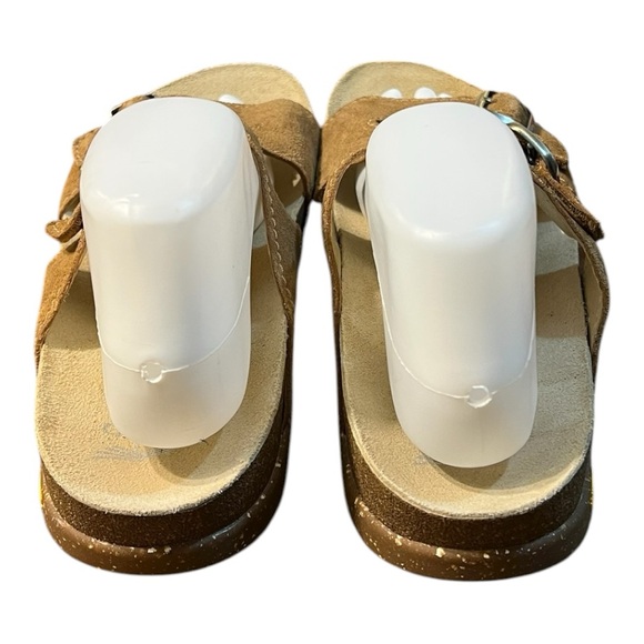 Dansko Dayna Double-Strap Slide Sandals in Tan/Brown Suede Size 41 (10.5-11) - Picture 7 of 11
